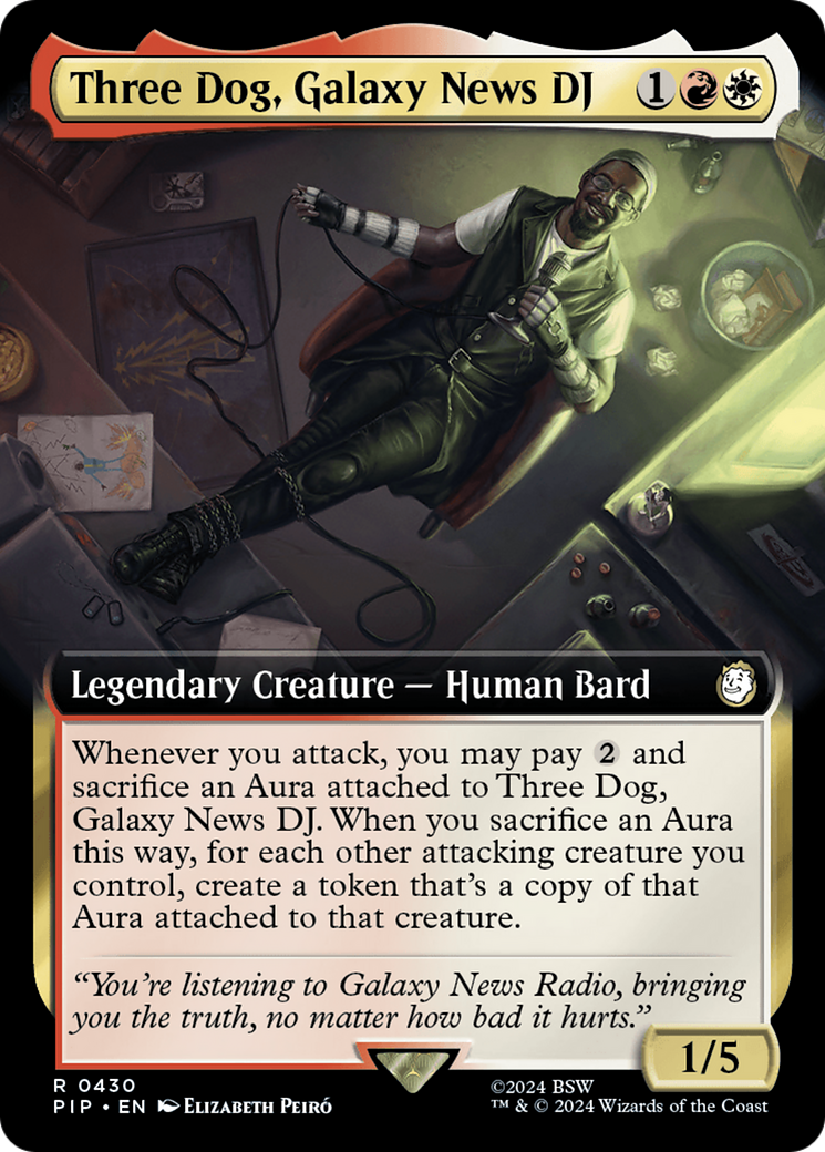 Three Dog, Galaxy News DJ (Extended Art) [Fallout] [Foil]