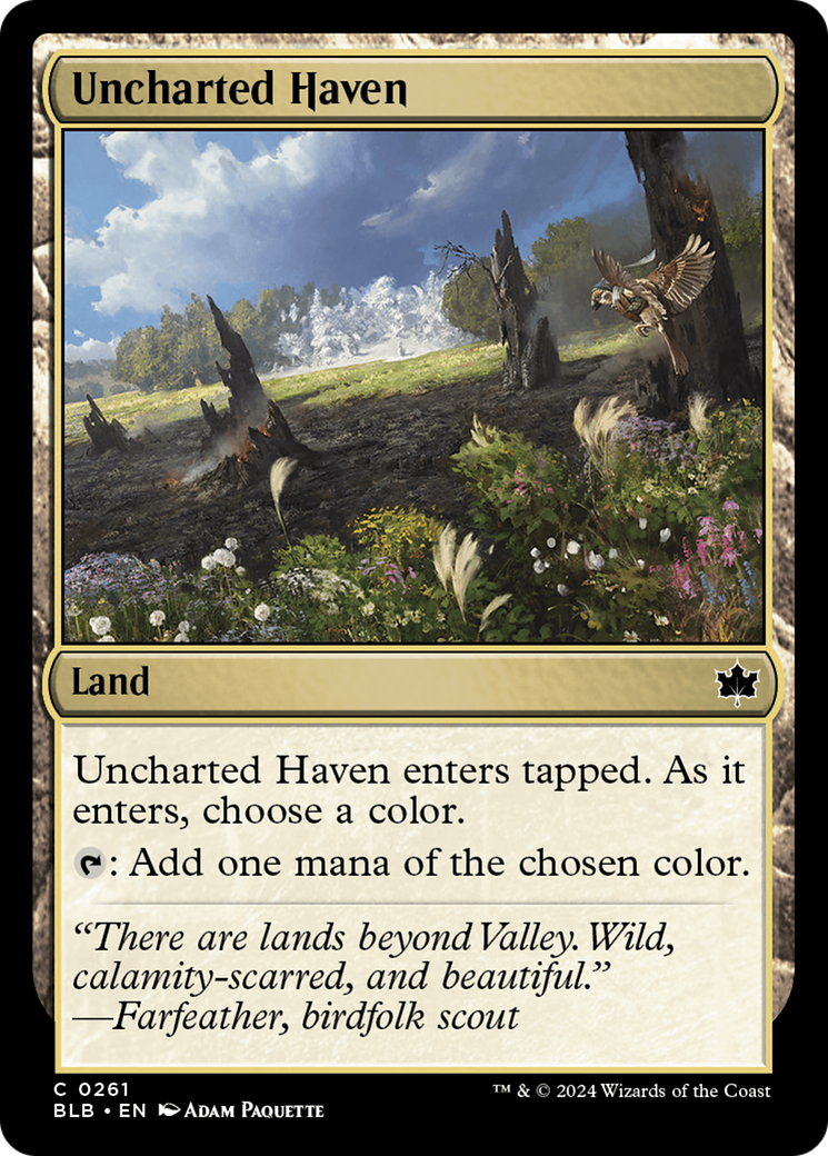 Uncharted Haven [Bloomburrow] [Foil]
