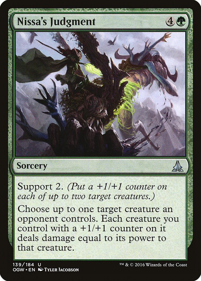 Nissa's Judgment [Oath of the Gatewatch] [Foil]