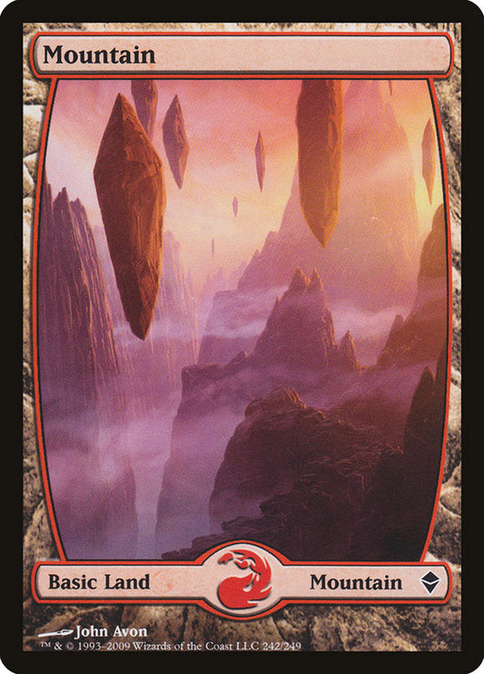 Mountain (242) [Zendikar] [Foil]