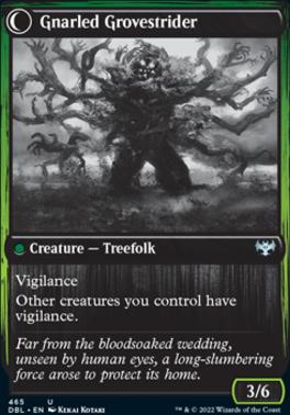 Dormant Grove // Gnarled Grovestrider [Innistrad: Double Feature] [Foil]