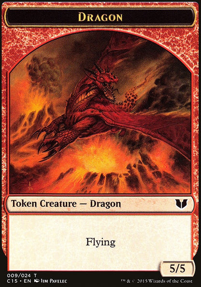 Dragon // Dragon Double-Sided Token [Commander 2015 Tokens]