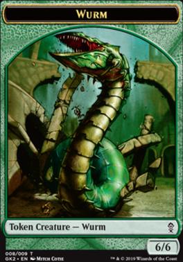 Saproling // Wurm Double-Sided Token [Ravnica Allegiance Guild Kit Tokens]