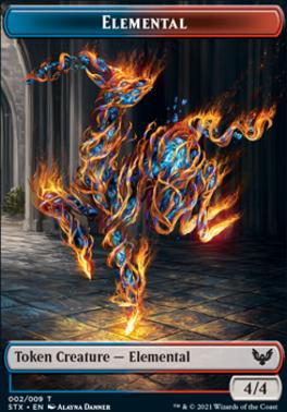 Drake // Elemental (002) Double-Sided Token [Commander 2021 Tokens]