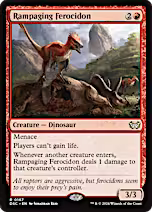 Rampaging Ferocidon [Duskmourn: House of Horror Commander]