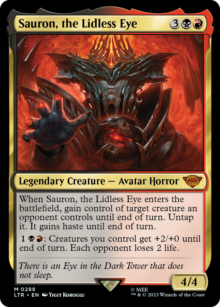Sauron, the Lidless Eye [The Lord of the Rings: Tales of Middle-Earth] [Foil]