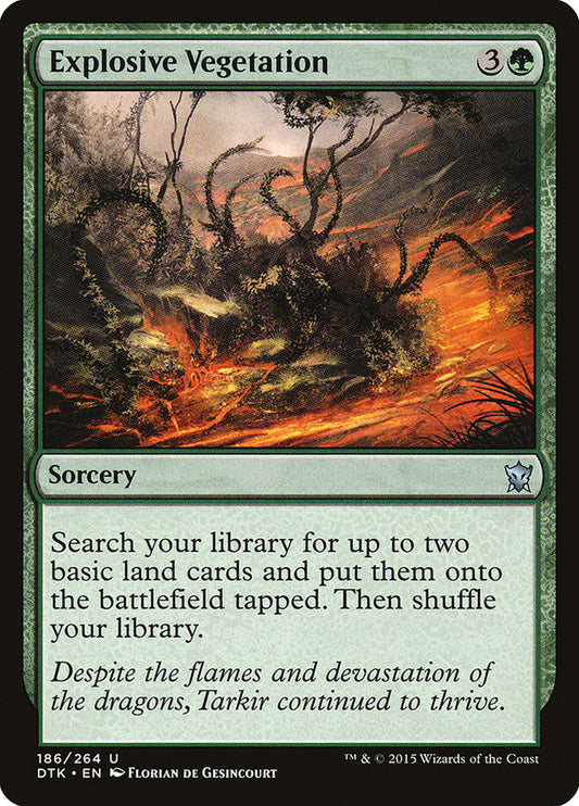 Explosive Vegetation [Dragons of Tarkir] [Foil]