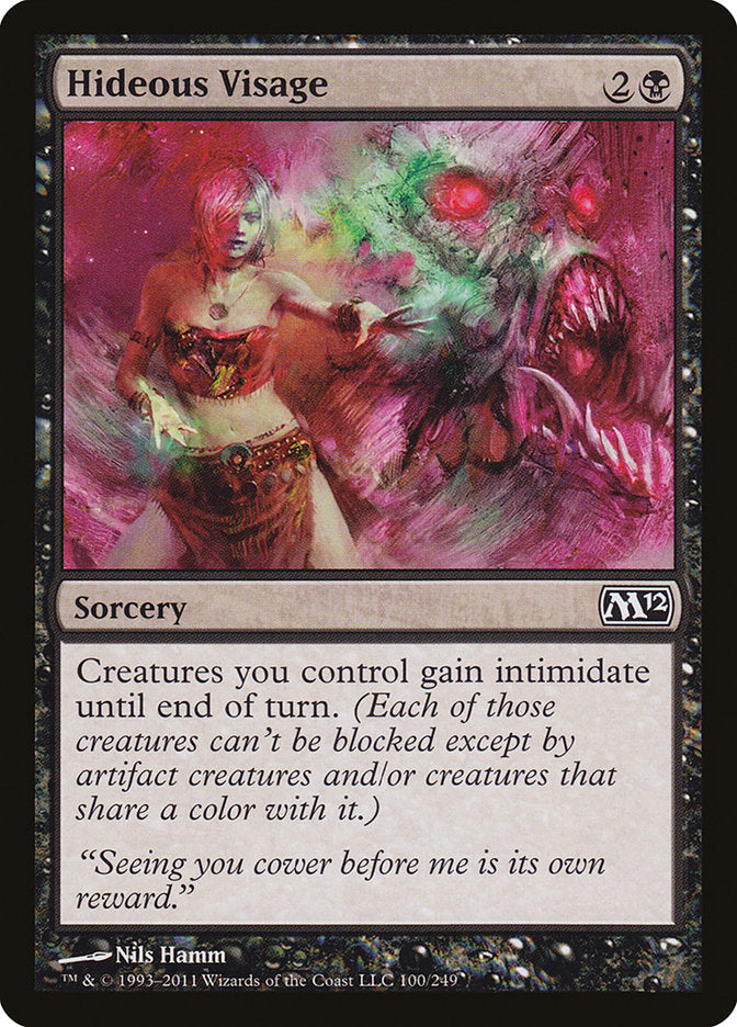 Hideous Visage [Core Set 2012] [Foil]