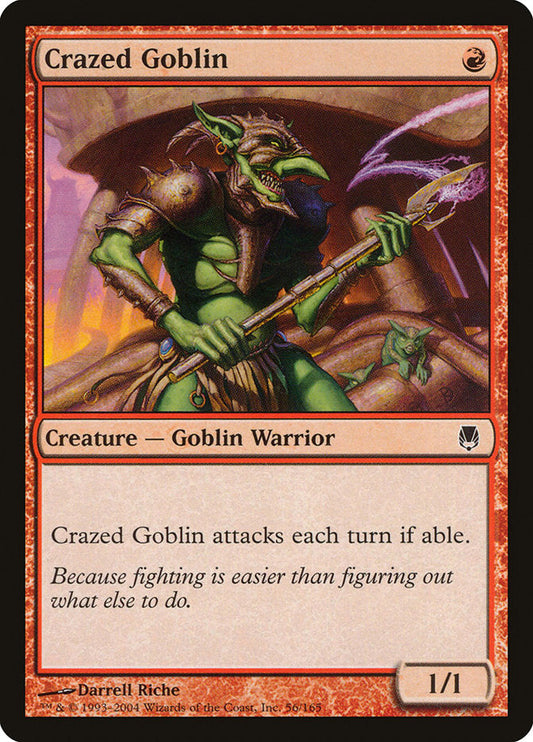 Crazed Goblin [Darksteel] [Foil]