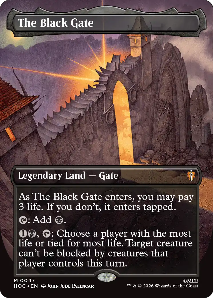The Black Gate (Borderless) [The Hobbit: Eternal-Legal] [Foil]