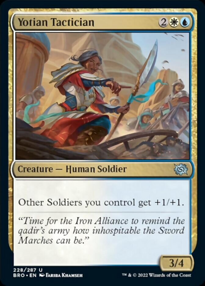Yotian Tactician [The Brothers' War] [Foil]