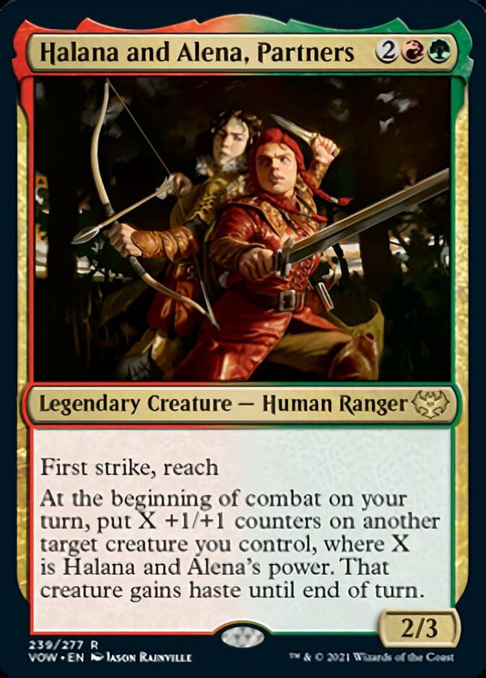 Halana and Alena, Partners [Innistrad: Crimson Vow] [Foil]