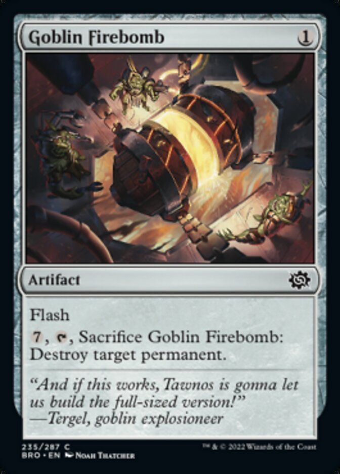 Goblin Firebomb [The Brothers' War] [Foil]