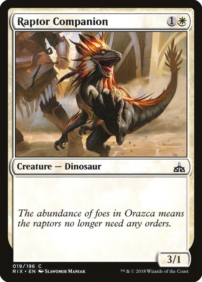 Raptor Companion [Rivals of Ixalan] [Foil]