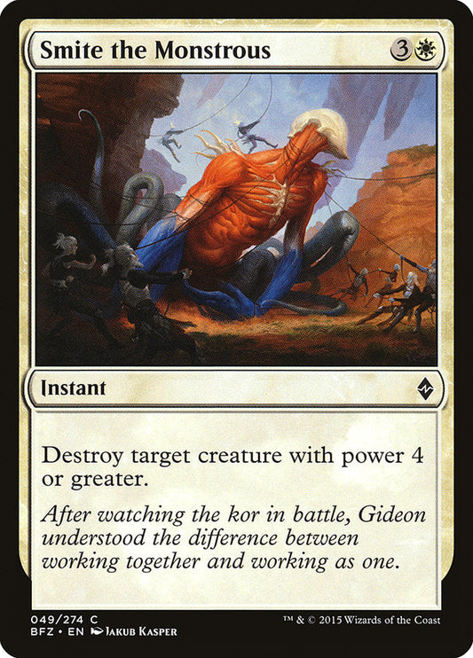 Smite the Monstrous [Battle for Zendikar] [Foil]