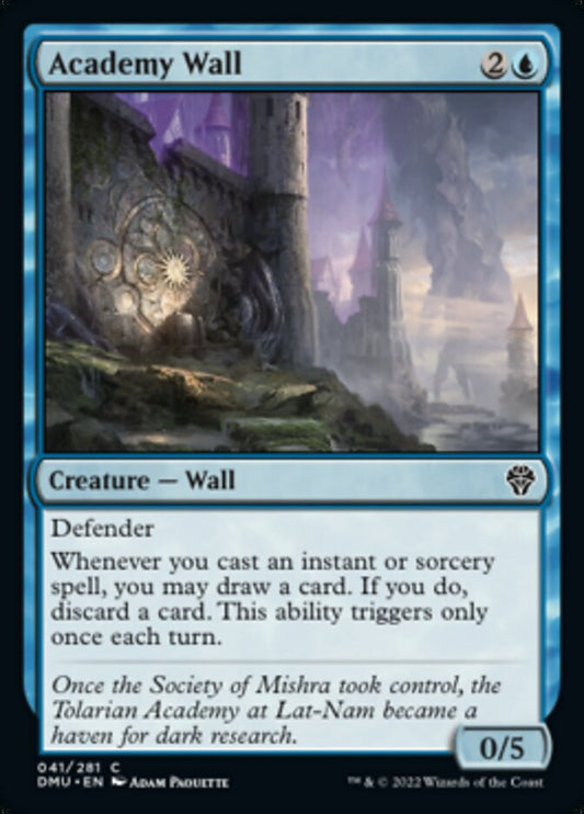 Academy Wall [Dominaria United] [Foil]