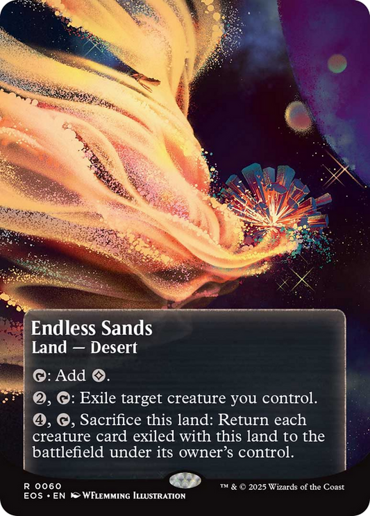 Endless Sands (0060) (Borderless) (Galaxy Foil) [Edge of Eternities: Stellar Sights] [Foil]