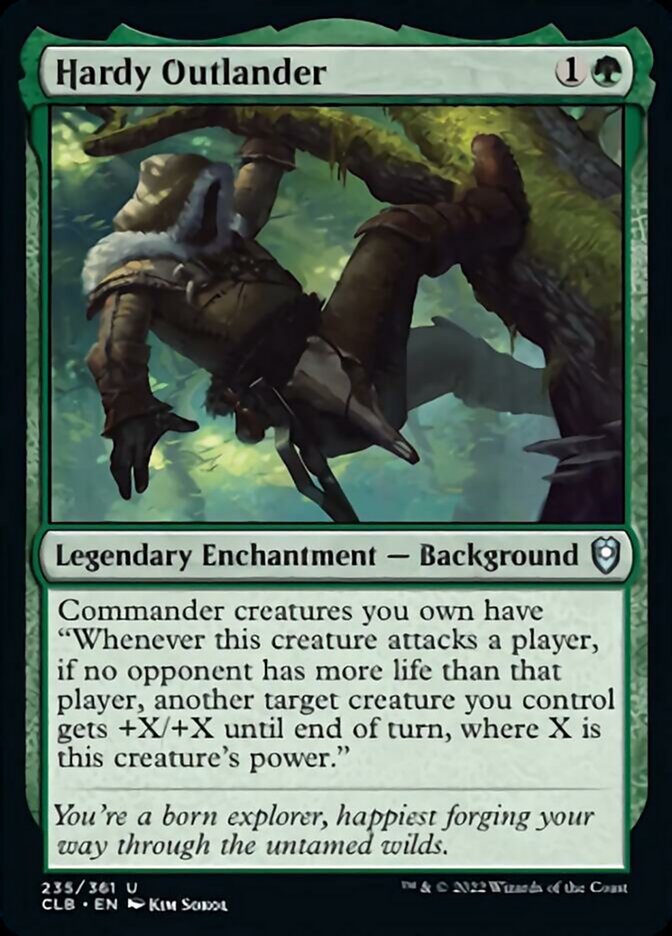 Hardy Outlander [Commander Legends: Battle for Baldur's Gate] [Foil]