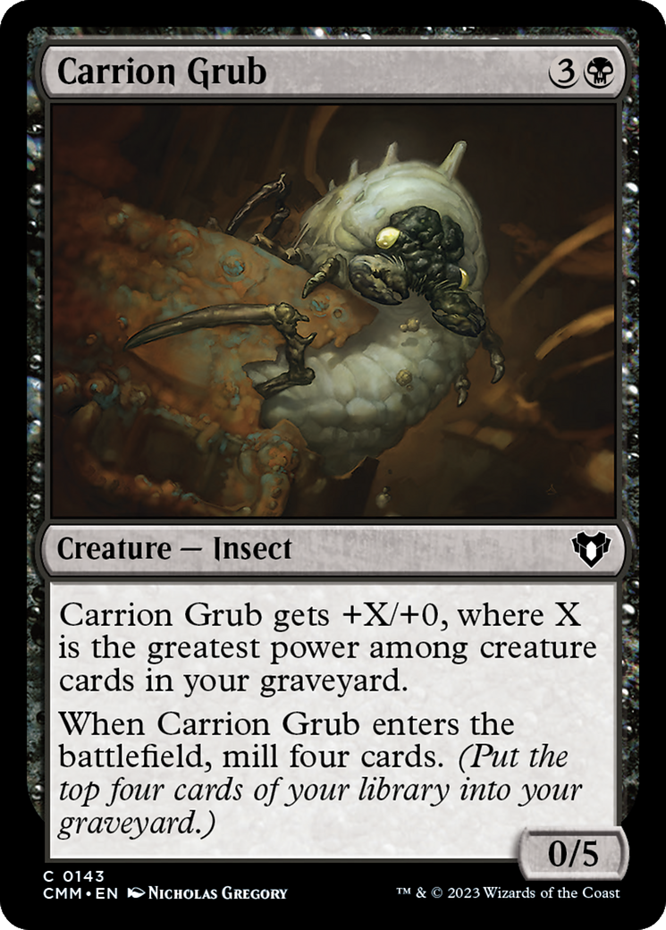 Carrion Grub [Commander Masters] [Foil]