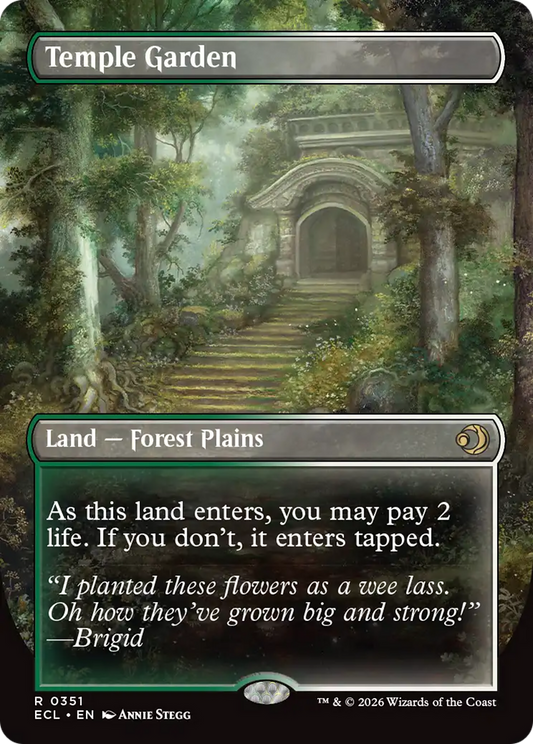 Temple Garden (Borderless) [Lorwyn Eclipsed] [Foil]