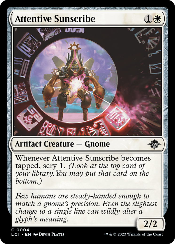 Attentive Sunscribe [The Lost Caverns of Ixalan] [Foil]