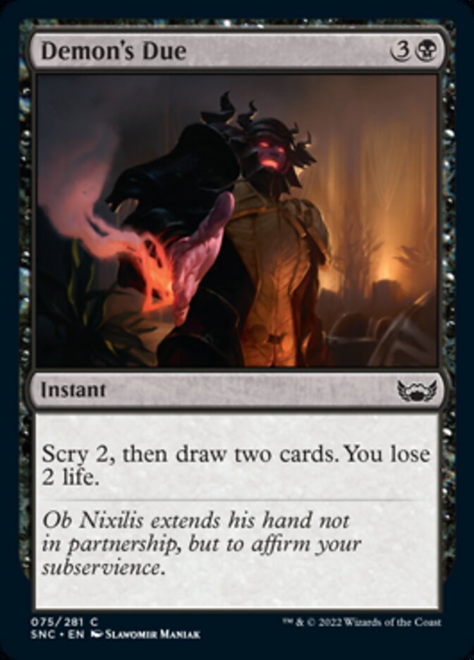 Demon's Due [Streets of New Capenna] [Foil]