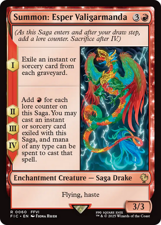 Summon: Esper Valigarmanda [FINAL FANTASY Commander] [Foil]