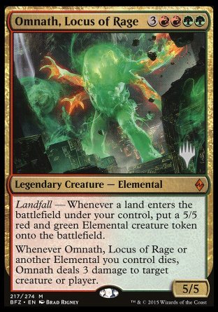Omnath, Locus of Rage (Promo Pack) [Battle for Zendikar Promos] [Foil]