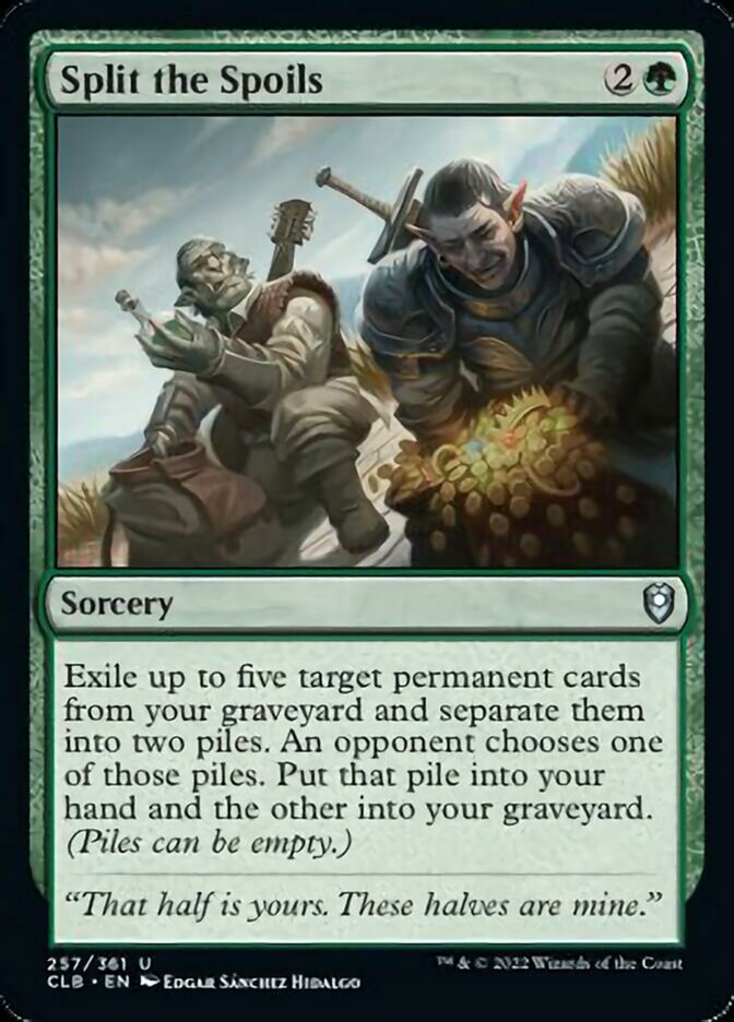 Split the Spoils [Commander Legends: Battle for Baldur's Gate] [Foil]