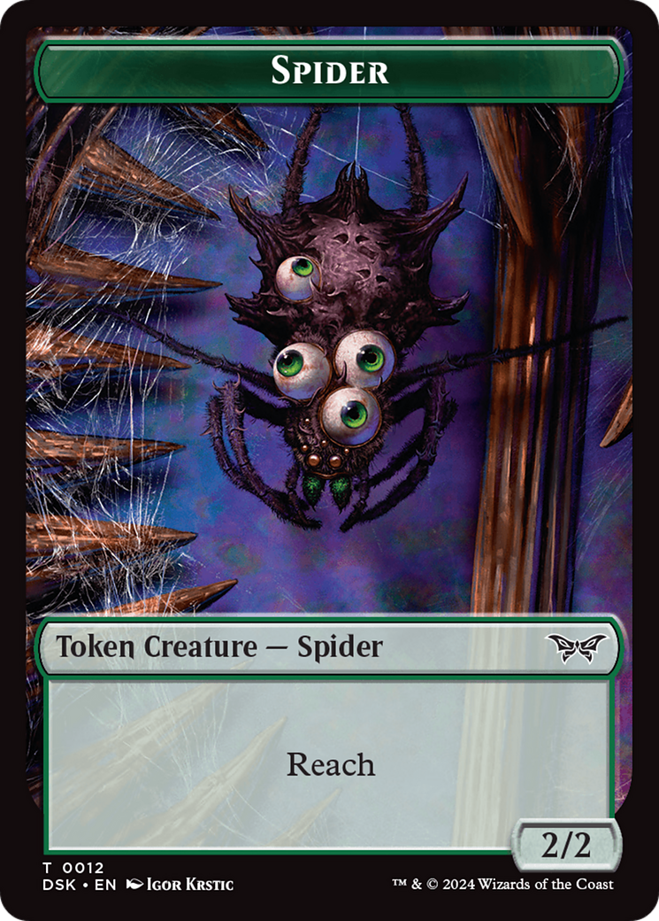 Spider Token [Duskmourn: House of Horror Tokens] [Foil]