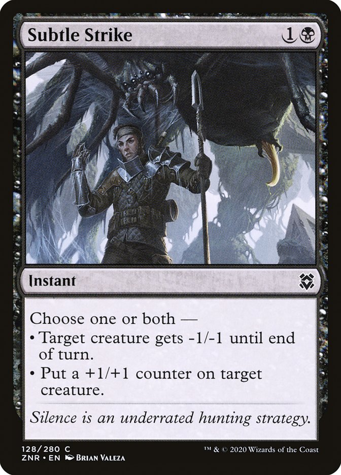 Subtle Strike [Zendikar Rising] [Foil]