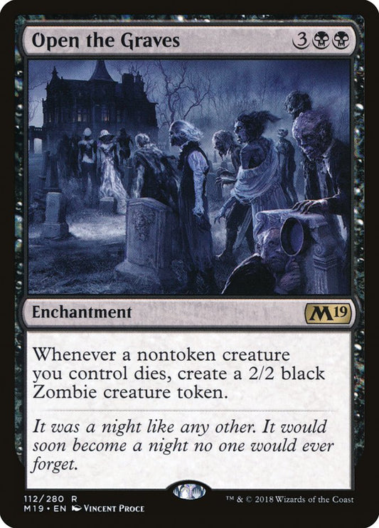 Open the Graves [Core Set 2019] [Foil]