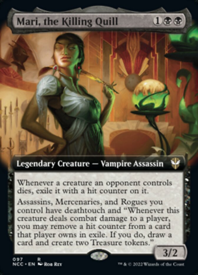 Mari, the Killing Quill (Extended Art) [Streets of New Capenna Commander] [Foil]