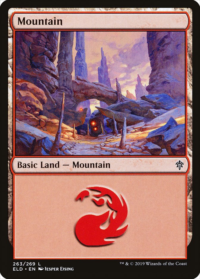 Mountain (263) [Throne of Eldraine] [Foil]