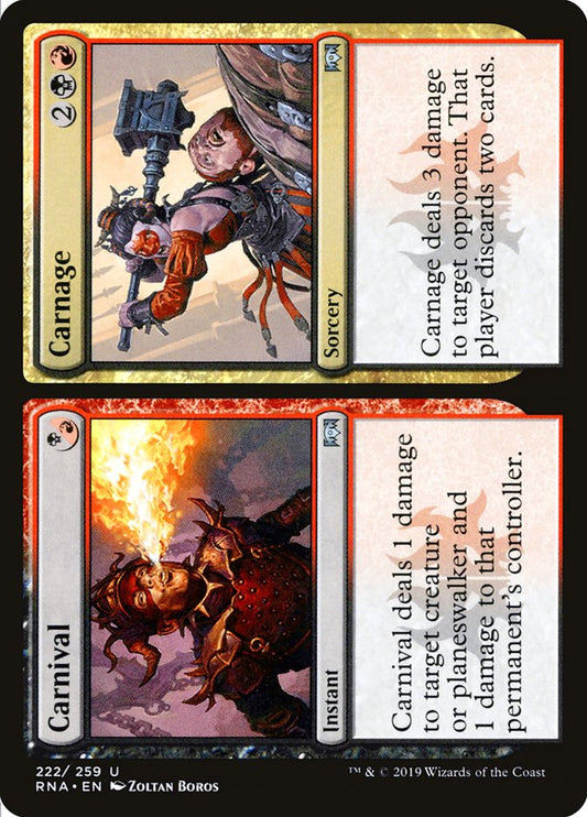 Carnival // Carnage [Ravnica Allegiance] [Foil]