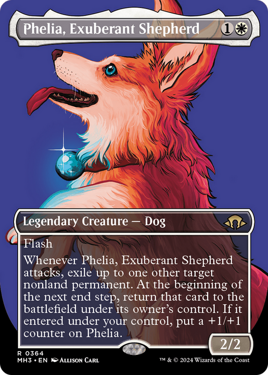 Phelia, Exuberant Shepherd (Borderless) [Modern Horizons 3] [Foil]