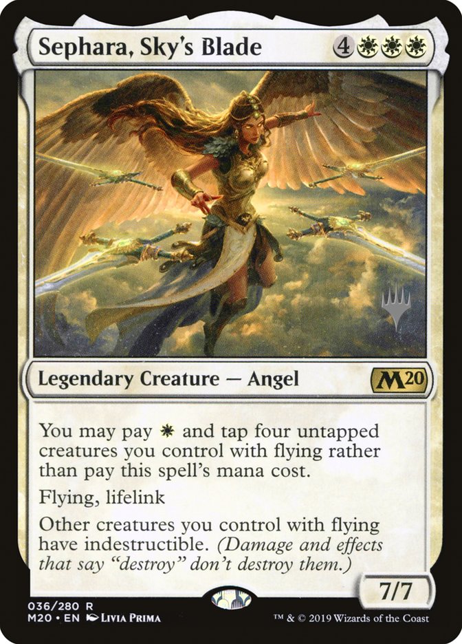 Sephara, Sky's Blade (Promo Pack) [Core Set 2020 Promos] [Foil]