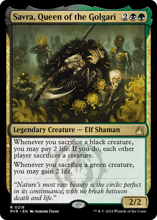 Savra, Queen of the Golgari [Ravnica Remastered] [Foil]