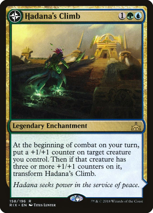 Hadana's Climb // Winged Temple of Orazca [Rivals of Ixalan] [Foil]