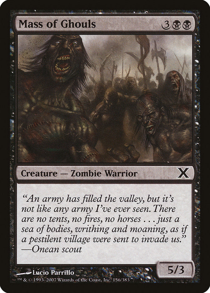 Mass of Ghouls [Tenth Edition] [Foil]