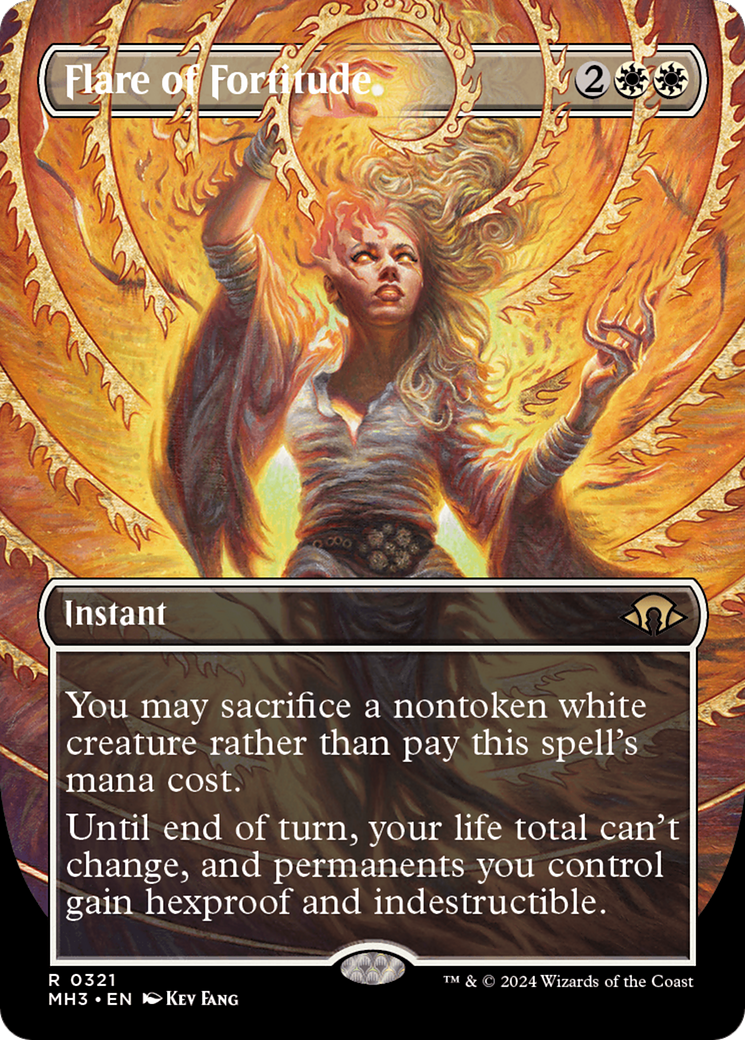 Flare of Fortitude (Borderless) [Modern Horizons 3] [Foil]