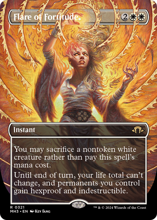 Flare of Fortitude (Borderless) [Modern Horizons 3] [Foil]