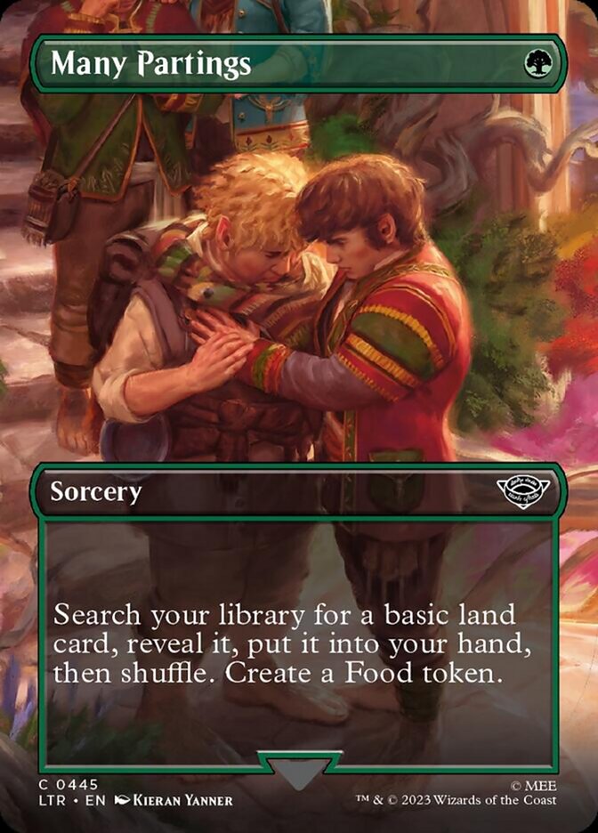 Many Partings (Borderless Alternate Art) [The Lord of the Rings: Tales of Middle-Earth] [Foil]