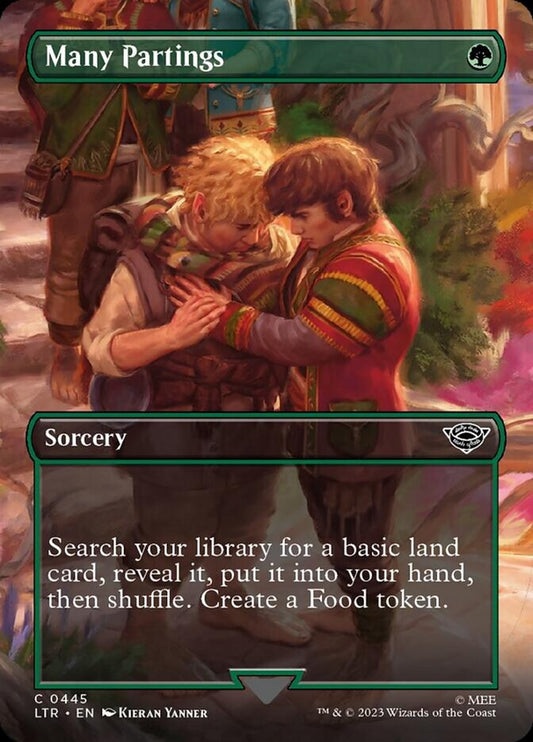 Many Partings (Borderless Alternate Art) [The Lord of the Rings: Tales of Middle-Earth] [Foil]