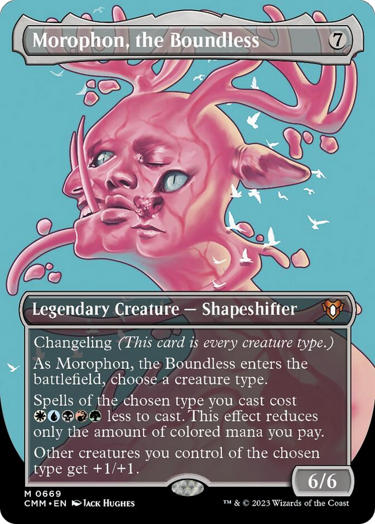 Morophon, the Boundless (Borderless Profile) [Commander Masters] [Foil]