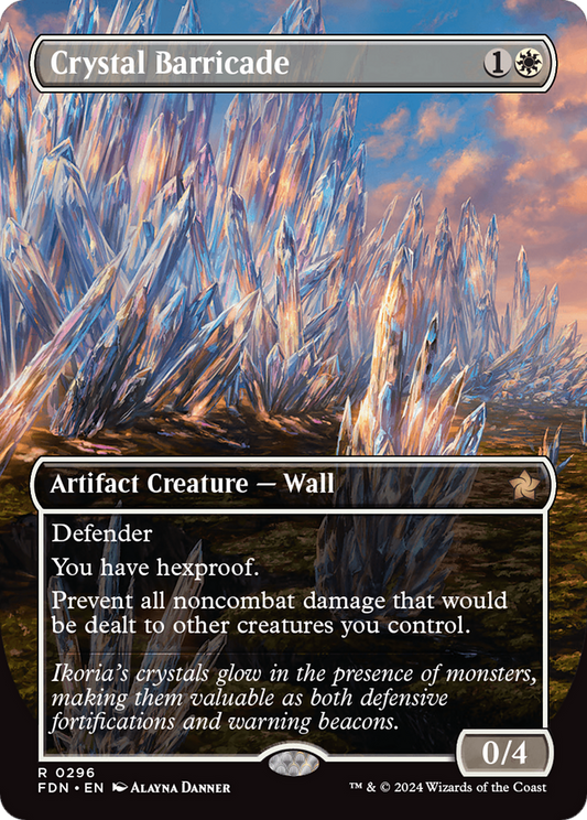 Crystal Barricade (Borderless) [Foundations] [Foil]