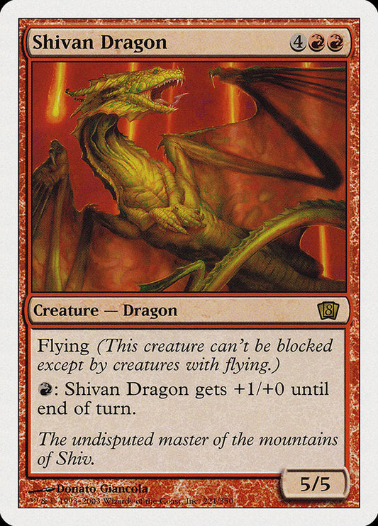 Shivan Dragon [Eighth Edition] [Foil]