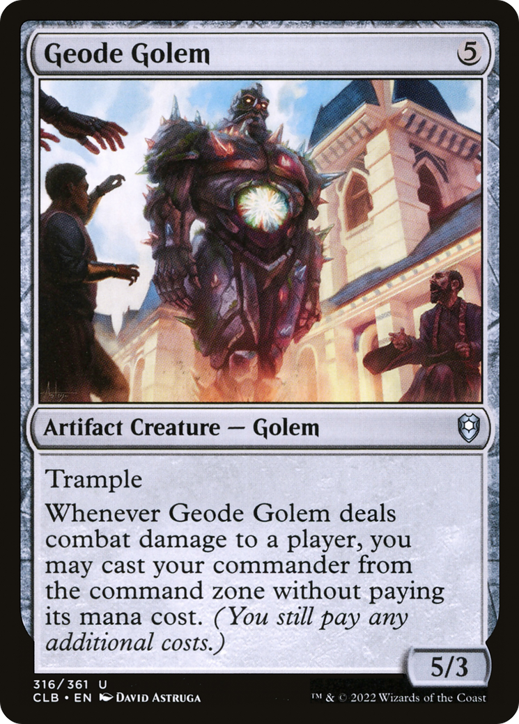 Geode Golem [Commander Legends: Battle for Baldur's Gate] [Foil]