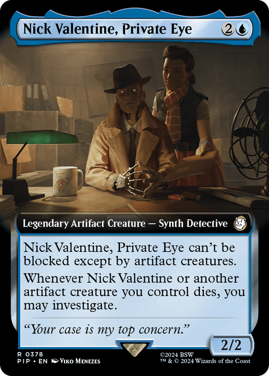 Nick Valentine, Private Eye (Extended Art) [Fallout] [Foil]