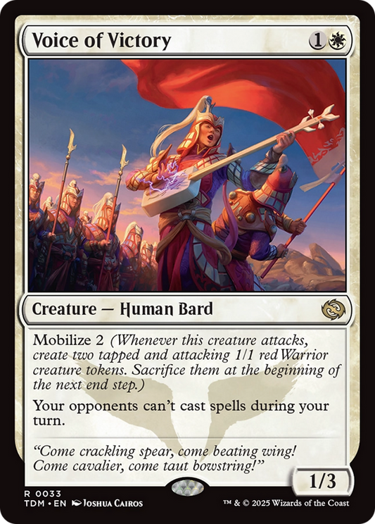 Voice of Victory [Tarkir: Dragonstorm] [Foil]